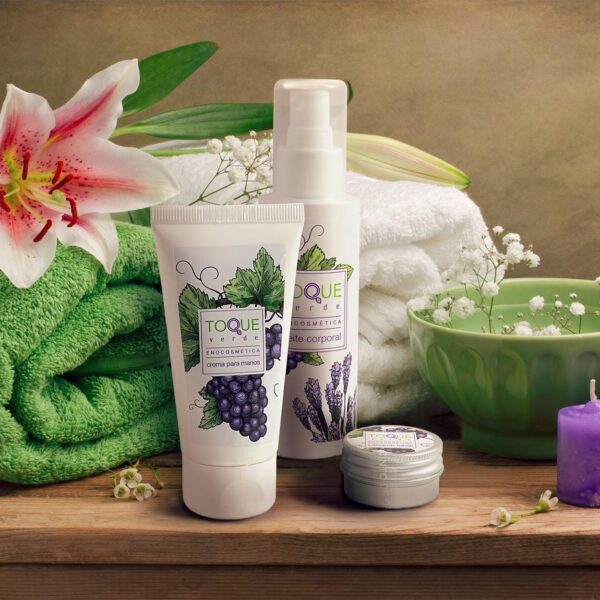 Gama de productos de enocosmética Toque Verde